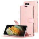 For Samsung Galaxy S21+ 5G GOOSPERY BLUE MOON Crazy Horse Texture Horizontal Flip Leather Case With Bracket & Card Slot & Wallet(Pink) - 1