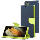 For Samsung Galaxy S21 5G GOOSPERY FANCY DIARY Horizontal Flip PU Leather Case with Holder & Card Slots & Wallet (Navy Blue) - 1