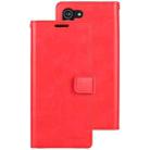 For Samsung Galaxy S21 5G GOOSPERY Mansoor Series Crazy Horse Texture Horizontal Flip Leather Case With Bracket & Card Slot & Wallet (Red) - 1