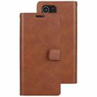 For Samsung Galaxy S21 Ultra 5G GOOSPERY Mansoor Series Crazy Horse Texture Horizontal Flip Leather Case With Bracket & Card Slot & Wallet(Brown) - 1
