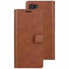 For Samsung Galaxy S21+ 5G GOOSPERY Mansoor Series Crazy Horse Texture Horizontal Flip Leather Case With Bracket & Card Slot & Wallet (Brown) - 1