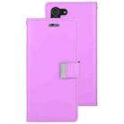 For Samsung Galaxy S21 5G GOOSPERY RICH DIARY PU + TPU Crazy Horse Texture Horizontal Flip Leather Case with Card Slots & Wallet (Purple) - 1
