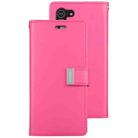 For Samsung Galaxy S21 5G GOOSPERY RICH DIARY PU + TPU Crazy Horse Texture Horizontal Flip Leather Case with Card Slots & Wallet (Rose Red) - 1