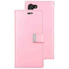 For Samsung Galaxy S21+ 5G GOOSPERY RICH DIARY PU + TPU Crazy Horse Texture Horizontal Flip Leather Case with Card Slots & Wallet (Pink) - 1