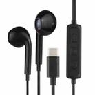 HAMTOD H11 Wired In Ear USB-C / Type-C OCNS AI Base Noise Cancelling Earphones with Line Control & Mic, Length: 1.2m(Black) - 1