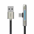 ROCK SPACE RCB0810 M3 2m 6A Max USB to USB-C / Type-C Zinc Alloy Gaming Quick Charging Sync Data Cable - 2