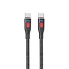 REMAX RC-187c Lesu Pro 1m PD100W Type-C to USB-C / Type-C Aluminum Alloy Braid Fast Charging Data Cable (Black) - 1
