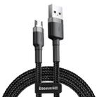 Baseus 2A Micro Cafule Tough Charging Cable, Length: 3m(Black Grey) - 1