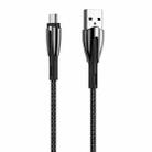 REMAX RC-162a Armor Series 3A USB to USB-C / Type-C Charging Cable, Cable Length: 1m(Black) - 1