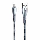 REMAX RC-162a Armor Series 3A USB to USB-C / Type-C Charging Cable, Cable Length: 1m(Silver) - 1