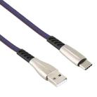 3A USB to USB-C / Type-C Shark Data Cable, Cable Length: 1m(Dark Blue) - 2