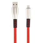 3A USB to Micro USB Shark Data Cable, Cable Length: 1m(Red) - 1