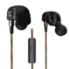 KZ ATR Hanging Ear Sports Design In-Ear Style Wire Control Earphone, For iPhone, iPad, Galaxy, Huawei, Xiaomi, LG, HTC and Other Smart(Black) - 1