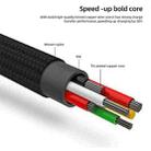 Micro USB / 8 Pin / Type-C to USB High Speed Weave Charging Cable(Black) - 4