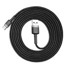 Baseus 2m 2A Max USB to USB-C / Type-C Data Sync Charge Cable(Grey+Black) - 1