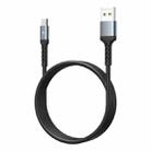 REMAX RC-161m Kayla Series 2.1A USB to Micro USB Data Cable, Cable Length: 1m(Black) - 1