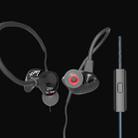 KZ ZS3 1.2m 3.5mm Jack Hanging Ear Sports Design In-Ear Style Wire Control Earphone(Black) - 1