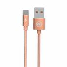 WK WDC-013a 2.4A Type-C / USB-C Kingkong Fast Charging Data Cable, Length: 1m(Rose Gold) - 1