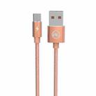 WK WDC-013m 2.4A Micro USB Kingkong Fast Charging Data Cable, Length: 1m(Rose Gold) - 1
