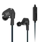 KZ ZS6 3.5mm Plug Hanging Ear Sports Design In-Ear Style Wire Control Earphone, Cable Length: 1.2m(Black) - 1