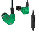 KZ ZS6 3.5mm Plug Hanging Ear Sports Design In-Ear Style Wire Control Earphone, Cable Length: 1.2m (Green) - 1