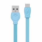 WK WDC-023a 2.4A Type-C / USB-C Fast Charging Data Cable, Length: 1m(Blue) - 1