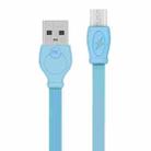 WK WDC-023m 2.4A Micro USB Fast Charging Data Cable, Length: 1m(Blue) - 1