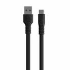 WK WDC-066a 2.1A Type-C / USB-C Flushing Charging Data Cable, Length: 1m(Black) - 1