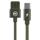 WK WDC-055a 2.4A Type-C / USB-C Babylon Aluminum Alloy Charging Data Cable, Length: 1m(Green) - 1