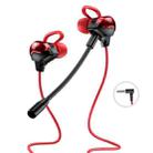 WK ET-Y30 ET Series 3.5mm Elbow In-ear Wired Wire-control Gaming Earphone with Microphone (Red) - 1