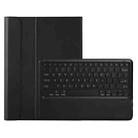 A970 Detachable Bluetooth Keyboard Ultrathin Horizontal Flip Leather Tablet Case for Samsung Galaxy Tab S7 FE T730 / T736 / S7+ T970 / T975 / T976(Black) - 2