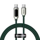 Baseus Type-C to Type-C 100W Display Fast Charging Data Cable, Length: 1m (Dark Green) - 1