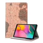 Map Texture Horizontal Flip Leather Case for Galaxy Tab A 10.1 (2019) T510 / T515,  with Holder & Card Slots & Wallet, Random Texture Delivery - 1