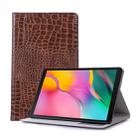 Crocodile Texture Horizontal Flip Leather Case for Galaxy Tab A 10.1 (2019) T510 / T515,  with Holder & Card Slots & Wallet(Brown) - 1