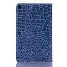 Crocodile Texture Horizontal Flip Leather Case for Galaxy Tab A 8 (2019) P200 / P205,  with Holder & Card Slots & Wallet(Blue) - 3