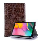 Crocodile Texture Horizontal Flip Leather Case for Galaxy Tab A 8 (2019) P200 / P205,  with Holder & Card Slots & Wallet(Brown) - 1