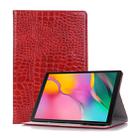 Crocodile Texture Horizontal Flip Leather Case for Galaxy Tab S5e 10.5 T720 / T725,  with Holder & Card Slots & Wallet (Red) - 1