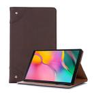 Retro Book Style Horizontal Flip Leather Case for Galaxy Tab A 10.1 (2019) T510 / T515,  with Holder & Card Slots & Wallet (Coffee) - 1