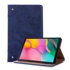 Retro Book Style Horizontal Flip Leather Case for Galaxy Tab A 10.1 (2019) T510 / T515,  with Holder & Card Slots & Wallet (Navy Blue) - 1