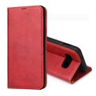 Dermis Texture PU Horizontal Flip Leather Case for Galaxy S10 E, with Holder & Card Slots & Wallet(Red) - 1