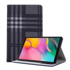 Plaid Texture Horizontal Flip Leather Case for Galaxy Tab A 10.1 (2019) T510 / T515,  with Holder & Card Slots & Wallet (Grey) - 1