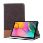 Cross Texture Horizontal Flip Leather Case for Galaxy Tab A 10.1 (2019) T510 / T515,  with Holder & Card Slots & Wallet (Coffee) - 1