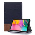 Cross Texture Horizontal Flip Leather Case for Galaxy Tab A 8 (2019) P200 / P205,  with Holder & Card Slots & Wallet (Dark Blue) - 1