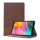 Cross Texture Horizontal Flip Leather Case for Galaxy Tab A 8 (2019) P200 / P205,  with Holder & Card Slots & Wallet (Brown) - 1