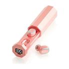 C1 Bluetooth 5.0 TWS Touch Polygonal Digital Display True Wireless Bluetooth Earphone with Charging Box(Pink) - 1