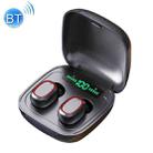 C1 Bluetooth 5.0 TWS Square Touch Digital Display True Wireless Bluetooth Earphone with Charging Box(Black) - 1