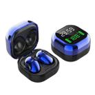 S6 Plus Bluetooth 5.0 TWS Touch Digital Display Mini Clock True Wireless Bluetooth Earphone with Charging Box(Blue) - 1