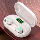T2 Bluetooth 5.0 TWS Touch Digital Display True Wireless Bluetooth Earphone with Charging Box(White) - 1