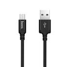 hoco X14 2m Nylon Braided Aluminium Alloy Micro USB to USB Data Sync Charging Cable(Black) - 1