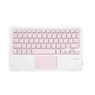 HB119B 10 inch Universal Tablet Wireless Bluetooth Keyboard with Touch Panel (Pink) - 1